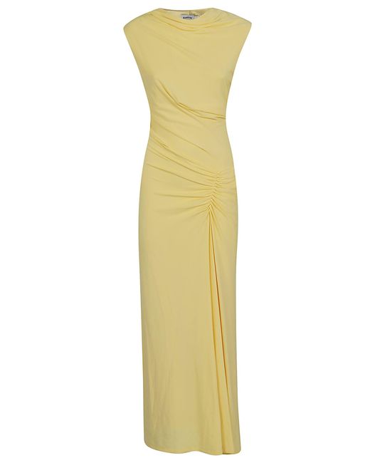 Jonathan Simkhai Yellow Acacia S/l Midi Dress