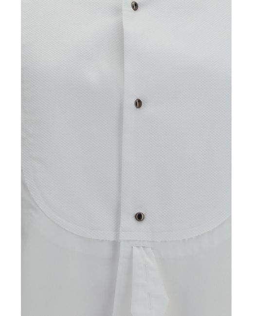 Maison Margiela White Tuxedo Shirt Cotton