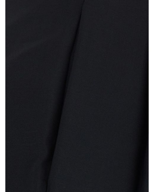 Rohe Blue Wool Blend Pants With Cuff Hem Virgin Trousers