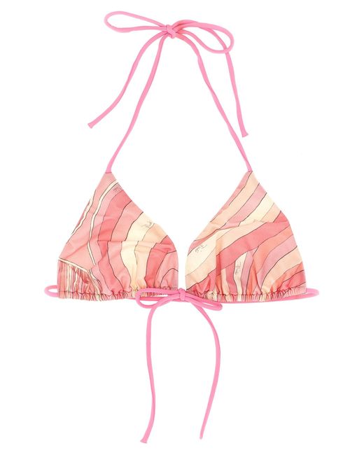 Emilio Pucci Pink Bikini Top