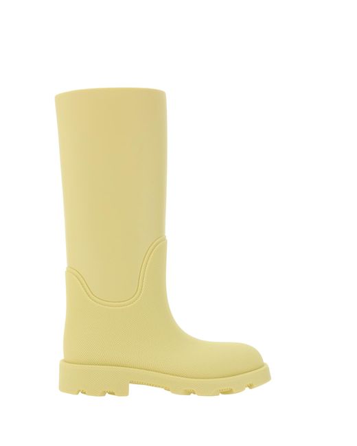 Burberry Yellow Rubber Marsh High Boots