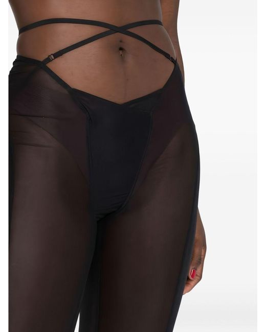 KNWLS Black Low Waist Trousers