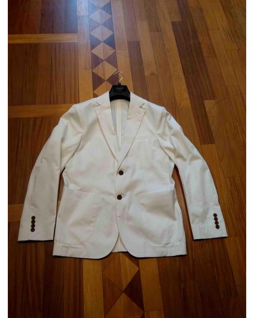 SELECTED Brown Tanger Blazer Cotton Jacket for men
