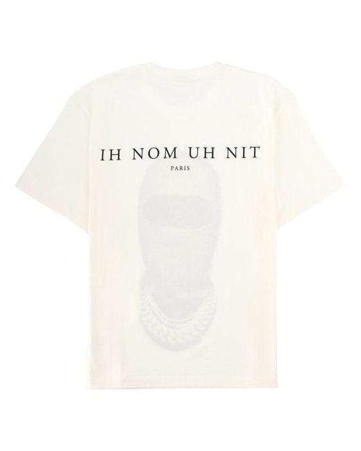 Ih Nom Uh Nit White T-Shirt With Print Cotton T-Shirts for men