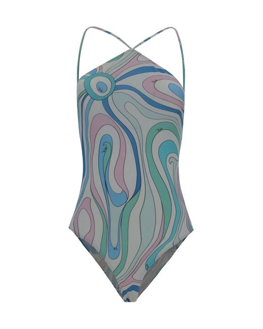 Emilio Pucci Blue Swimwear