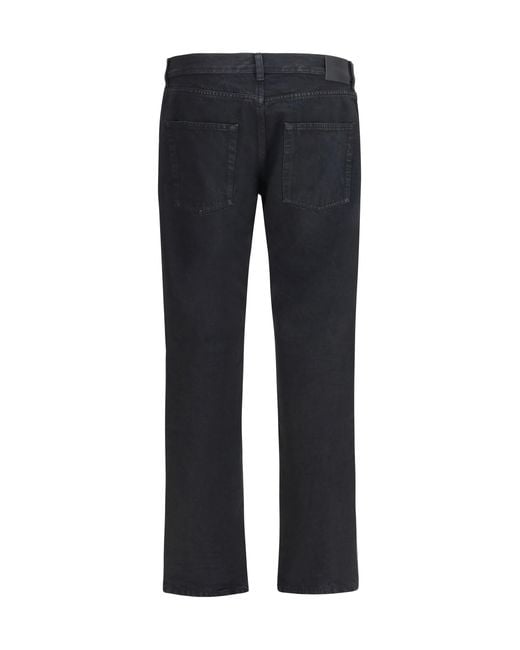 Saint Laurent Blue Slim Fit Denim Jeans Cotton for men