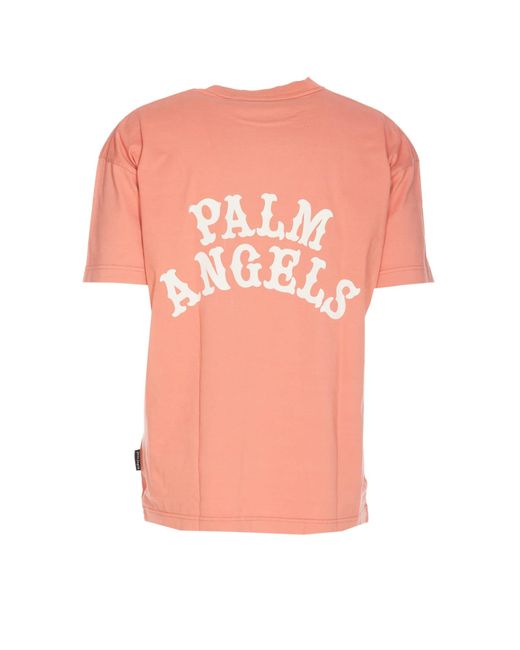 Palm Angels Pink T-Shirt for men