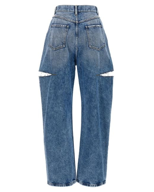 Maison Margiela Blue Cut-Out Jeans