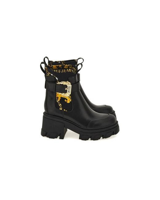 Versace Jeans Couture Black Ankle Boots