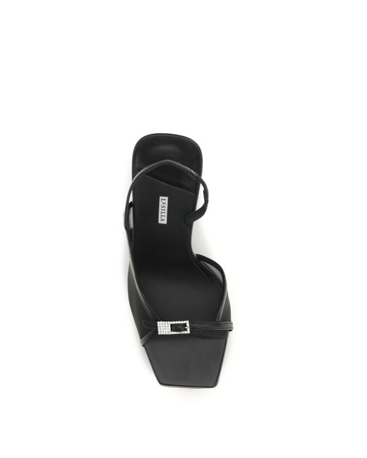 Le Silla White Vittoria Mesh Sandals