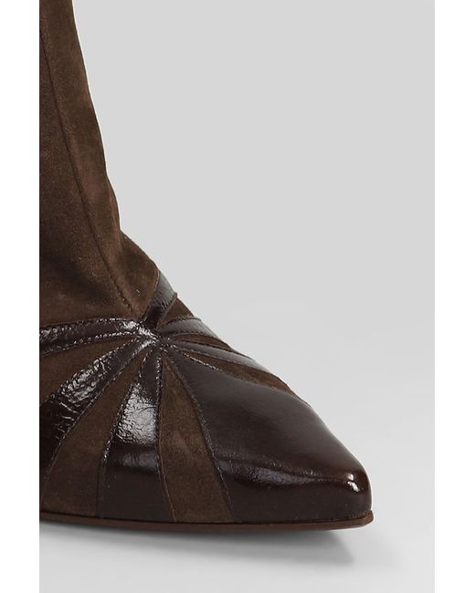 Chie Mihara Brown Ludrik High Heels Ankle Boots