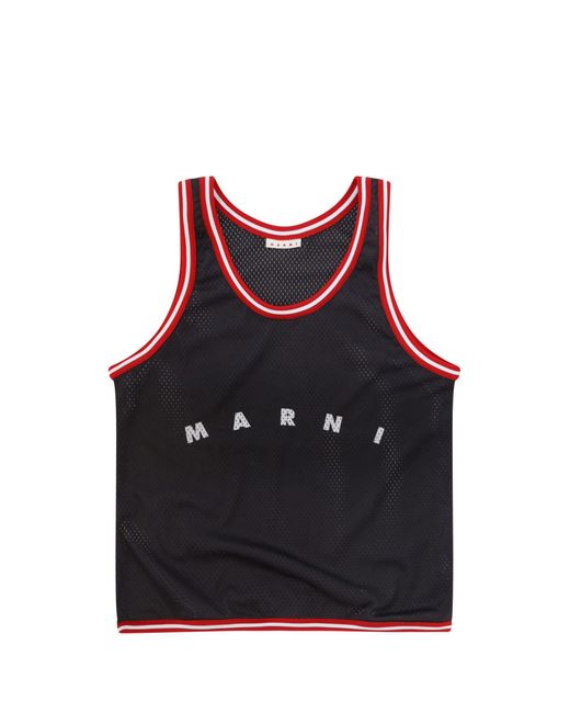 Marni Red Basketball Tote Bag for men