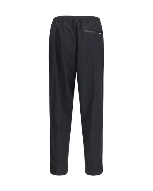 Laminar Blue Straight Pants Polyester; Wool Ovis Aries for men