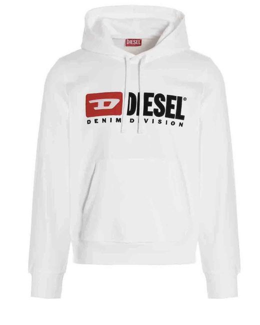 diesel white hoodie