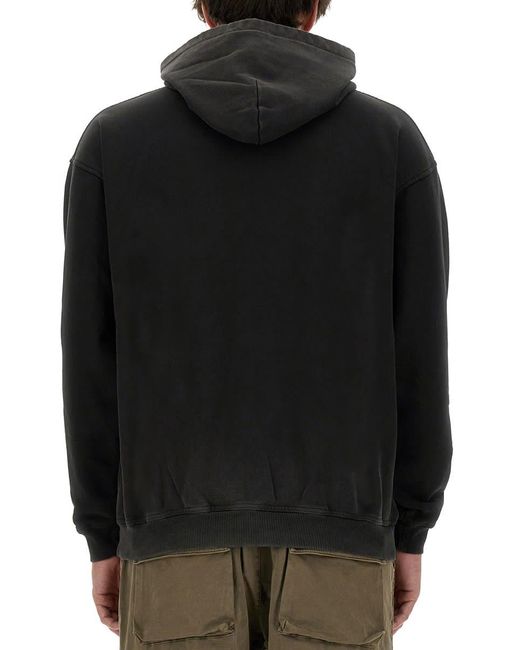 Represent Black Sweatshirt With Print for men