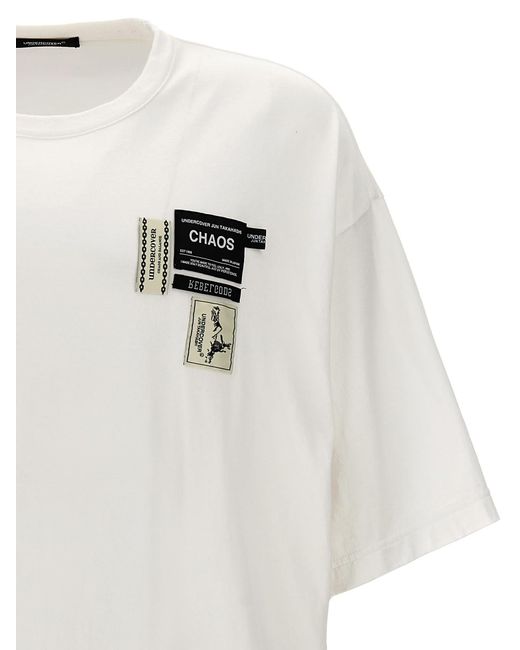 Undercover White 'Chaos And Balance' T-Shirt for men