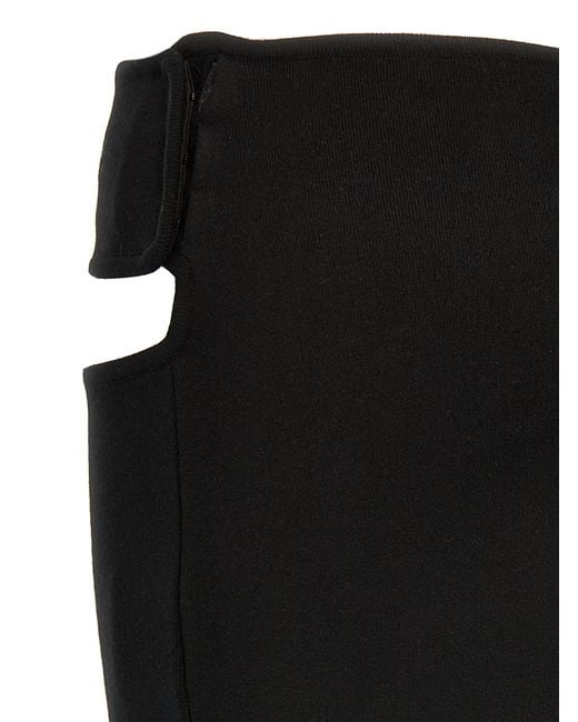 Courreges Black 'Loop Milano' Skirt