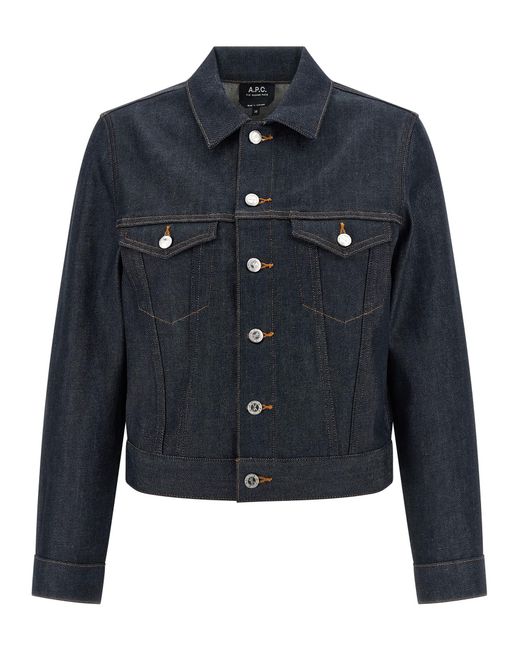 A.P.C. Denim Jackets in Blue | Lyst UK