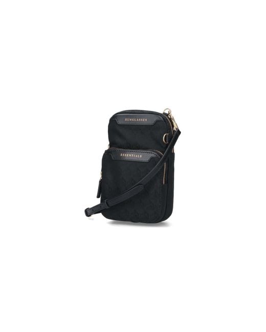Anya Hindmarch Black 'logo Essentials' Shoulder Bag