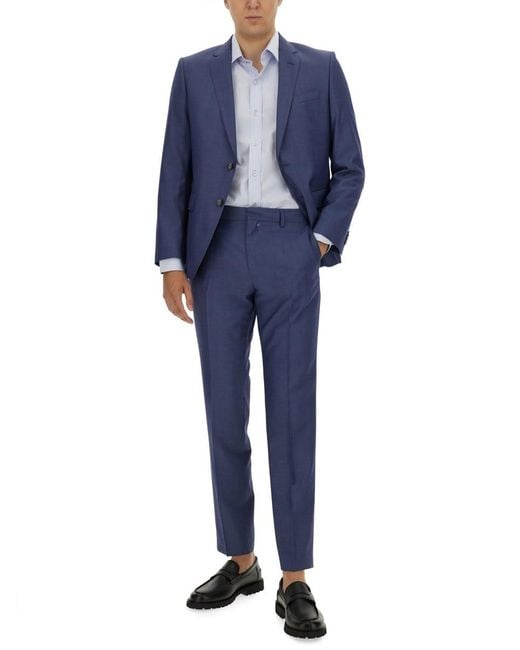 Boss Blue Slim Fit Suit for men