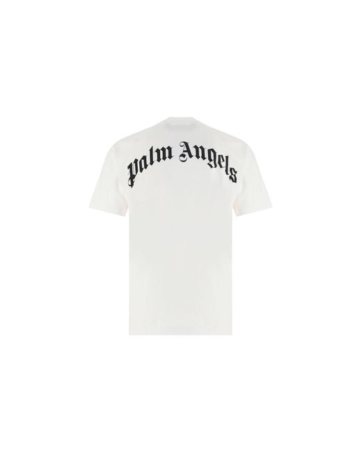 palm angels white t shirt mens