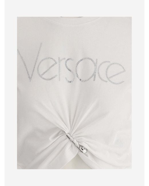 Versace White 1978 Re-edition T-shirt With Logo