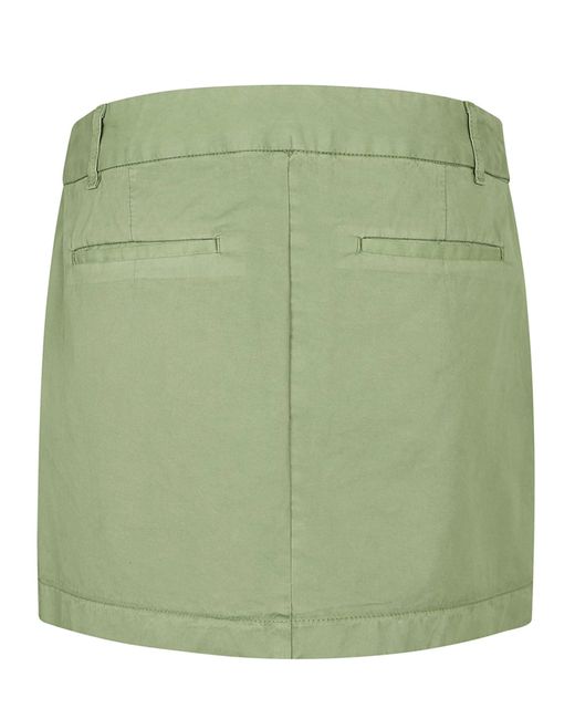 Stella McCartney Green Garment Dyed Bubble Skirt
