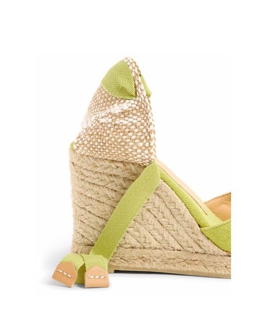 Castaner Metallic Espadrilles Chiara With Wedge And Laces