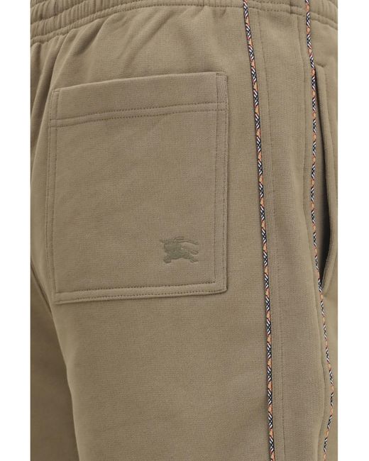 Burberry Multicolor Cotton Shorts With Check Trims Bermuda for men