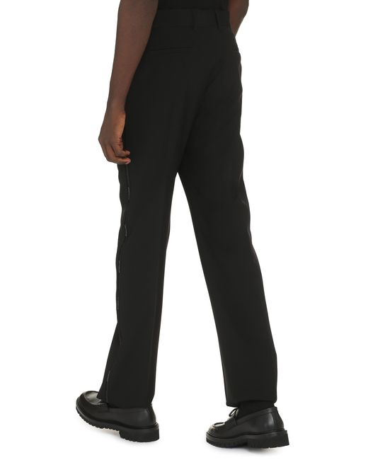Givenchy Black Tailored Wool Trousers for men