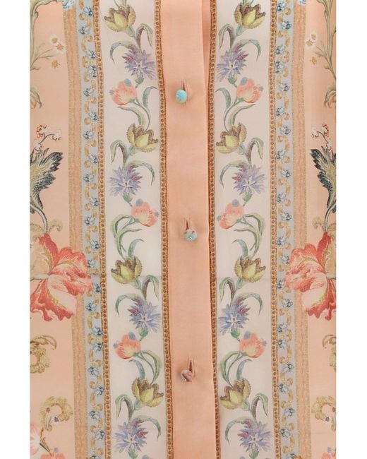 Zimmermann Natural Roselight Shirt Silk