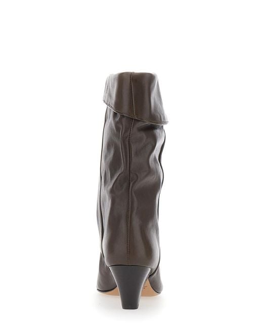 Isabel Marant Brown Ankle Boots Dalby Leather