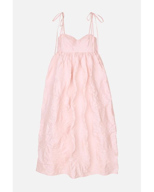 CECILIE BAHNSEN Pink Borus Jacquard Alena Dress