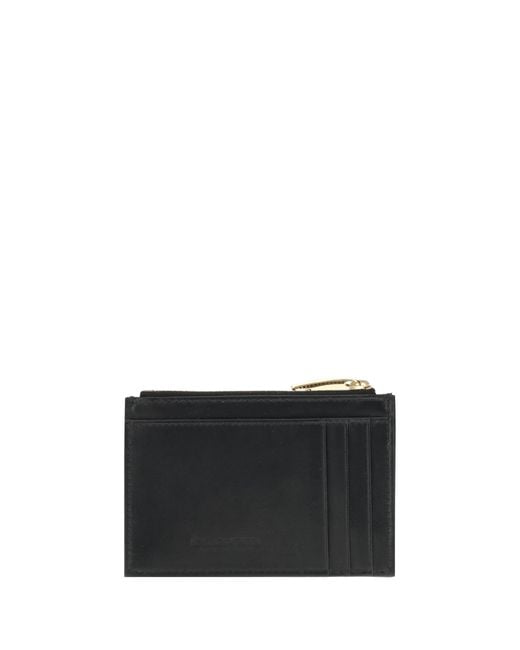 Bottega Veneta Black Card Holder Lambskin- Wallets & Purses