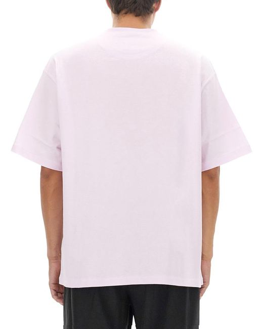 Jil Sander White T-Shirt With Print for men