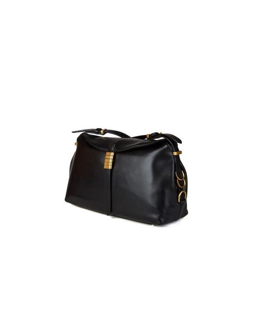 Pinko Black Shoulder Bag Goat Leather Shoulder-Bags