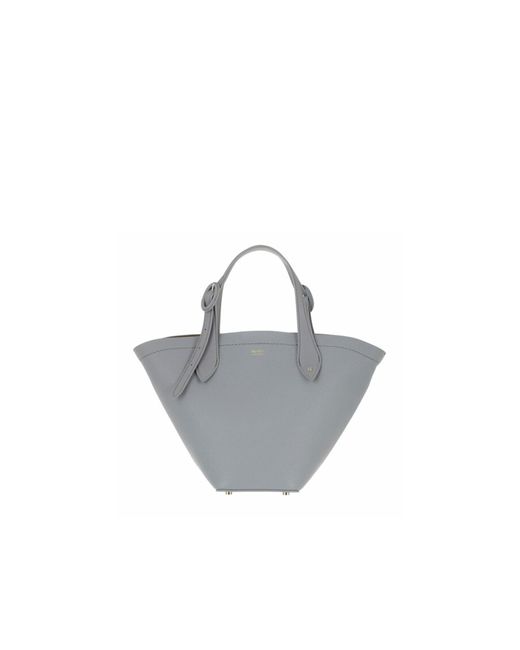 Max Mara Accessori Dears Leather Bag in Gray | Lyst