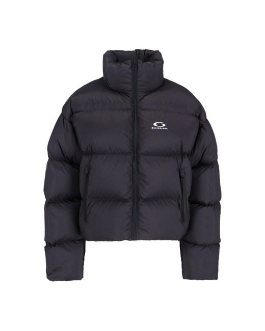 Balenciaga Blue Logo Down Jacket