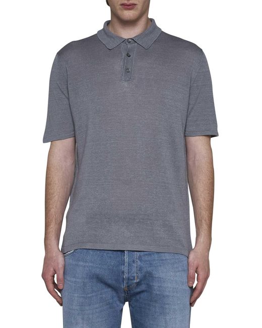 Roberto Collina Gray Polo Shirt for men