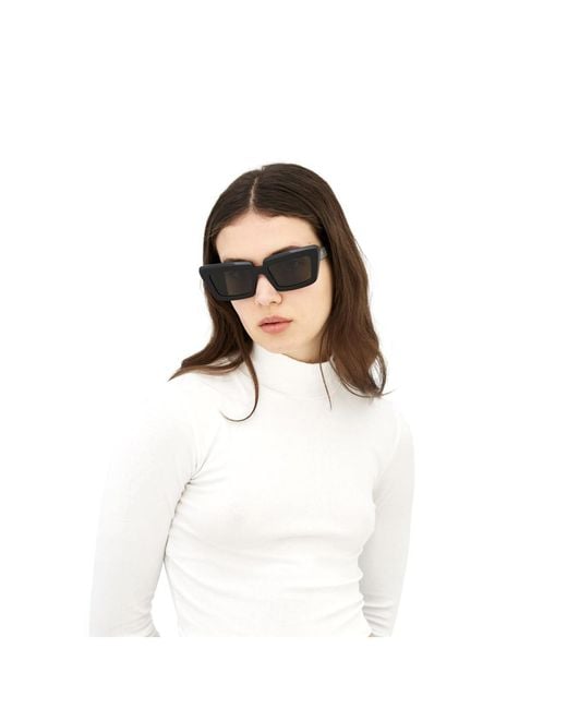 Retrosuperfuture White Coccodrillo Acetate Occhiali Sole