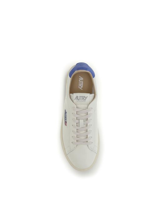Autry White Dallas Low Sneakers for men