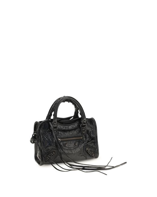 Balenciaga Black Handbag Le City Nano Lambskin Handbags