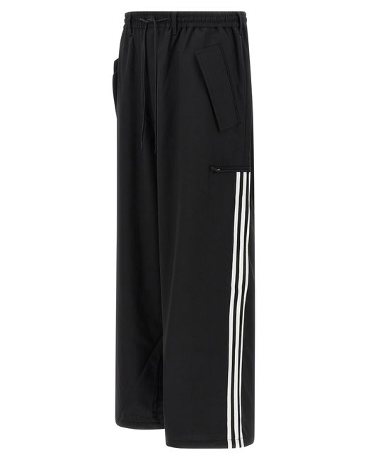 Y-3 Black Wool Blend Pants for men