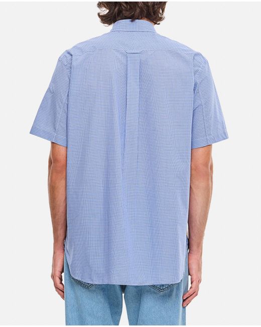 Junya Watanabe Blue Short Sleeve Patch T-Shirt for men