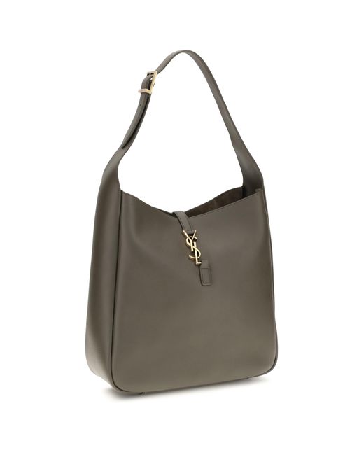 Saint Laurent Brown Shoulder Bag Le 5 À 7 Calf Leather