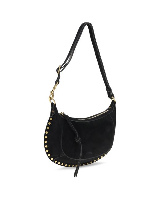 Isabel Marant Black Oskan Moon Shoulder Bag Calf Leather Bos Taurus