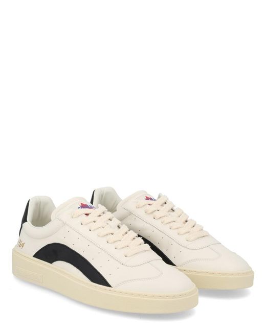 DSquared² Natural Rider Sneaker Leather Trainers for men
