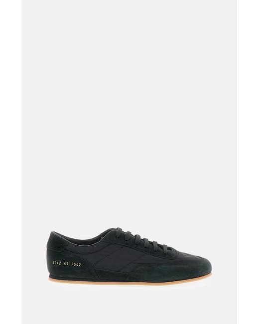 Common Projects Black Minimal Runner Nylon Suede for men
