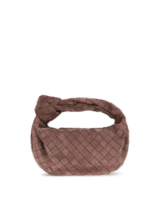 Bottega Veneta Brown Mini Handbag Jodie Deep Mahogany- Mahogany/ Calf Leather Handbags