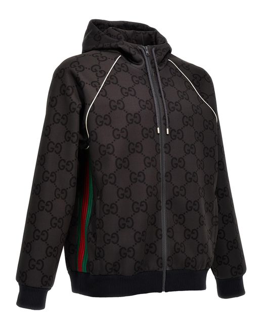Gucci Black Jumbo Gg Jacket for men